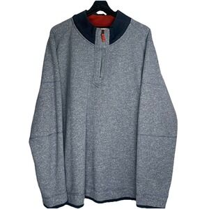 Carbon2Cobalt Men's 1/4 Zip Pullover Size XL Blue